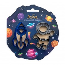 義大利decora餅乾模  太空人&太空火箭 2入組!現貨!!