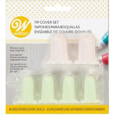 美國惠爾通Wilton矽膠花嘴蓋   矽膠花嘴保護套   6件組Silicone Cake Decorating Frosting Tip Cover Set, 6-Piece 現貨販售