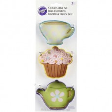 Wilton 美國惠爾通餅乾模 下午茶餅乾模組３件組TEA PARTY COOKIE CUTTERS