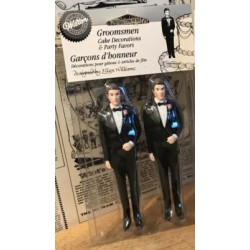 美國惠爾通wilton新郎 伴郎人偶 翻糖蛋糕裝飾 結婚蛋糕裝飾