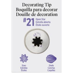 美國惠爾通wilton星星/貝殼 花嘴Tip #418-21 紙卡花嘴